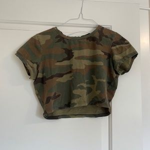 Tna Medium Camouflage Crop Top